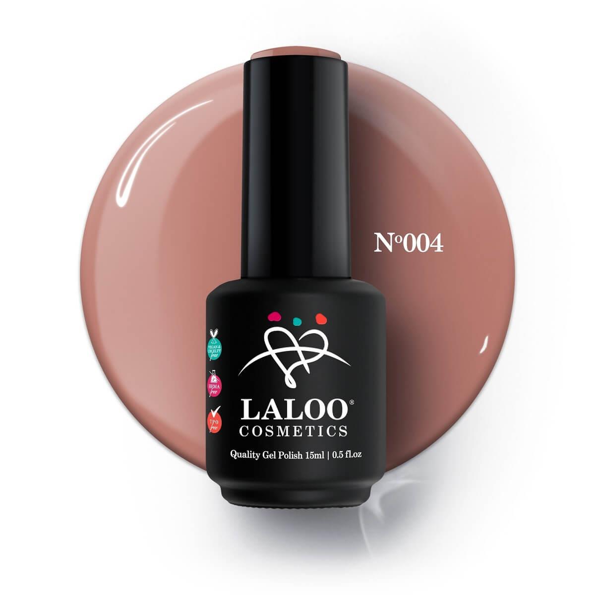 Semi-permanent Nail Polish 004 Nude rotten apple Laloo 15ml