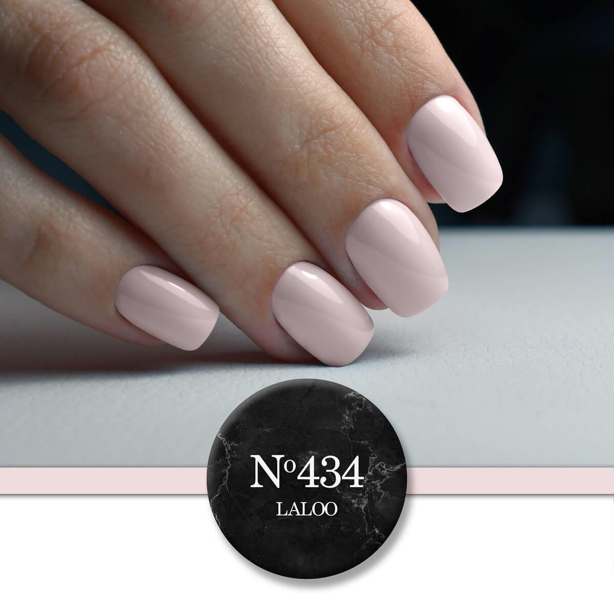Semi-permanent Nail Polish 434 Salmon -Nude Laloo 15ml