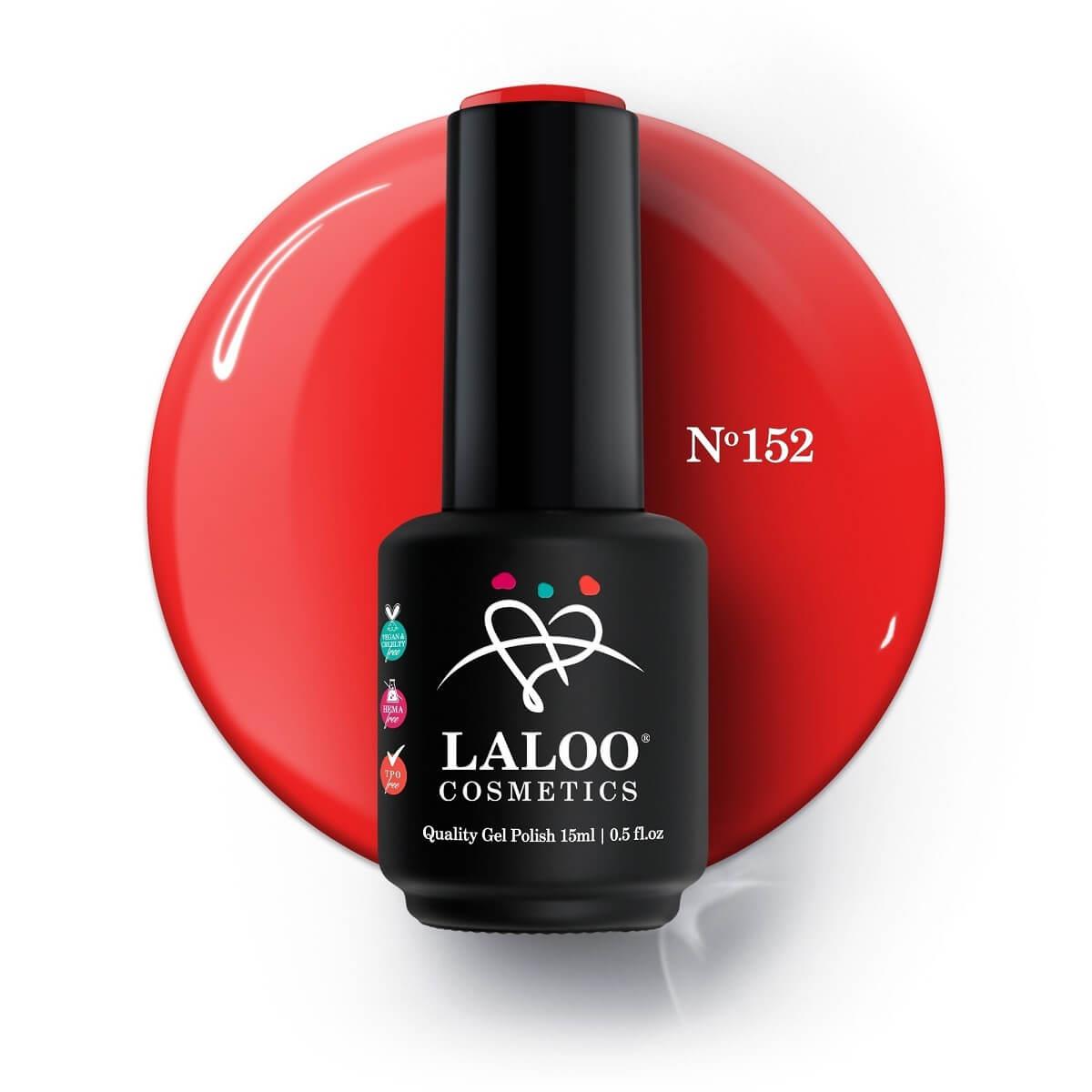 Ημιμόνιμο Βερνίκι 152 Κοραλί-Κόκκινο Laloo 15ml