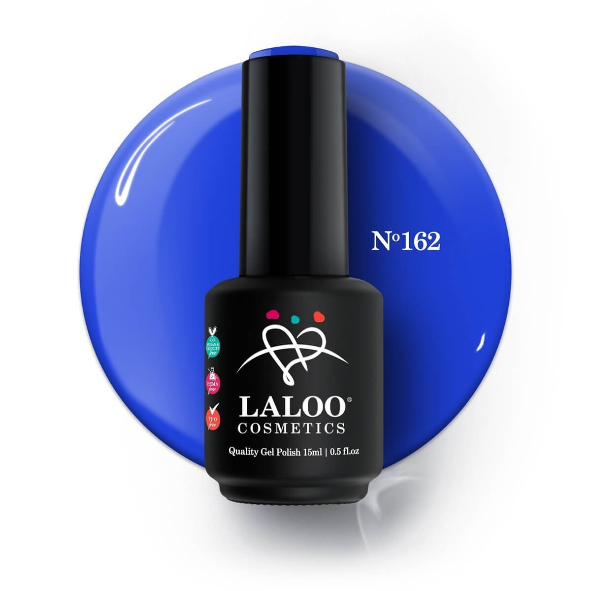 Ημιμόνιμο Βερνίκι 162 Μπλε ρουά Laloo 15ml