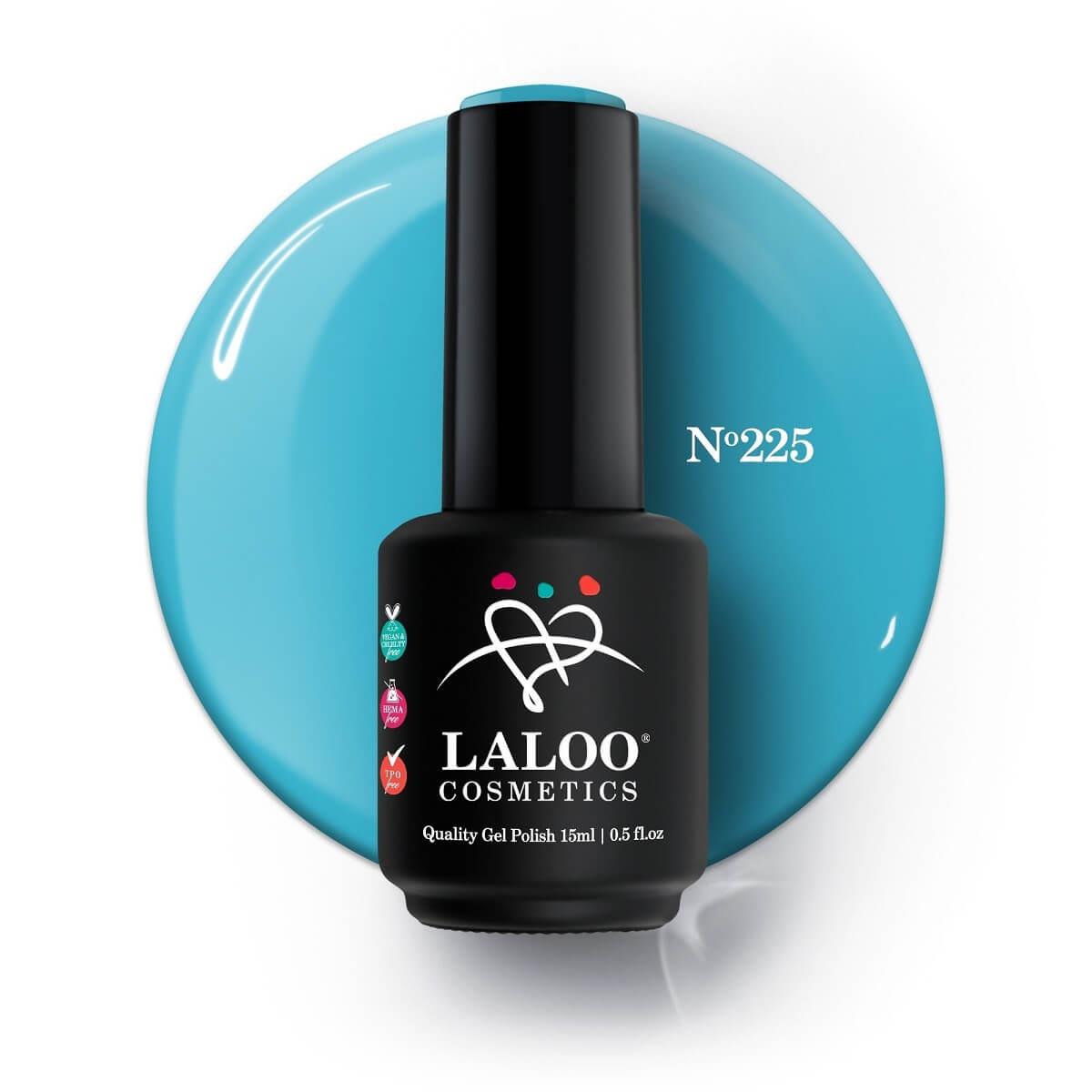 Ημιμόνιμο Βερνίκι 225 Aqua σκούρο Laloo 15ml