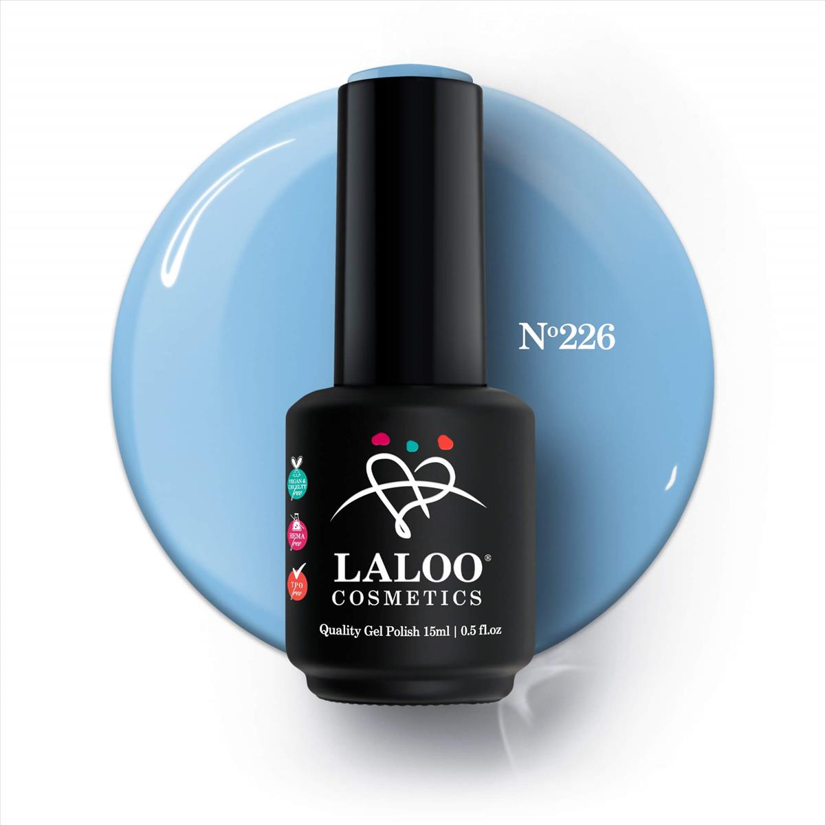 Ημιμόνιμο Βερνίκι 226 Θαλασσί Laloo 15ml