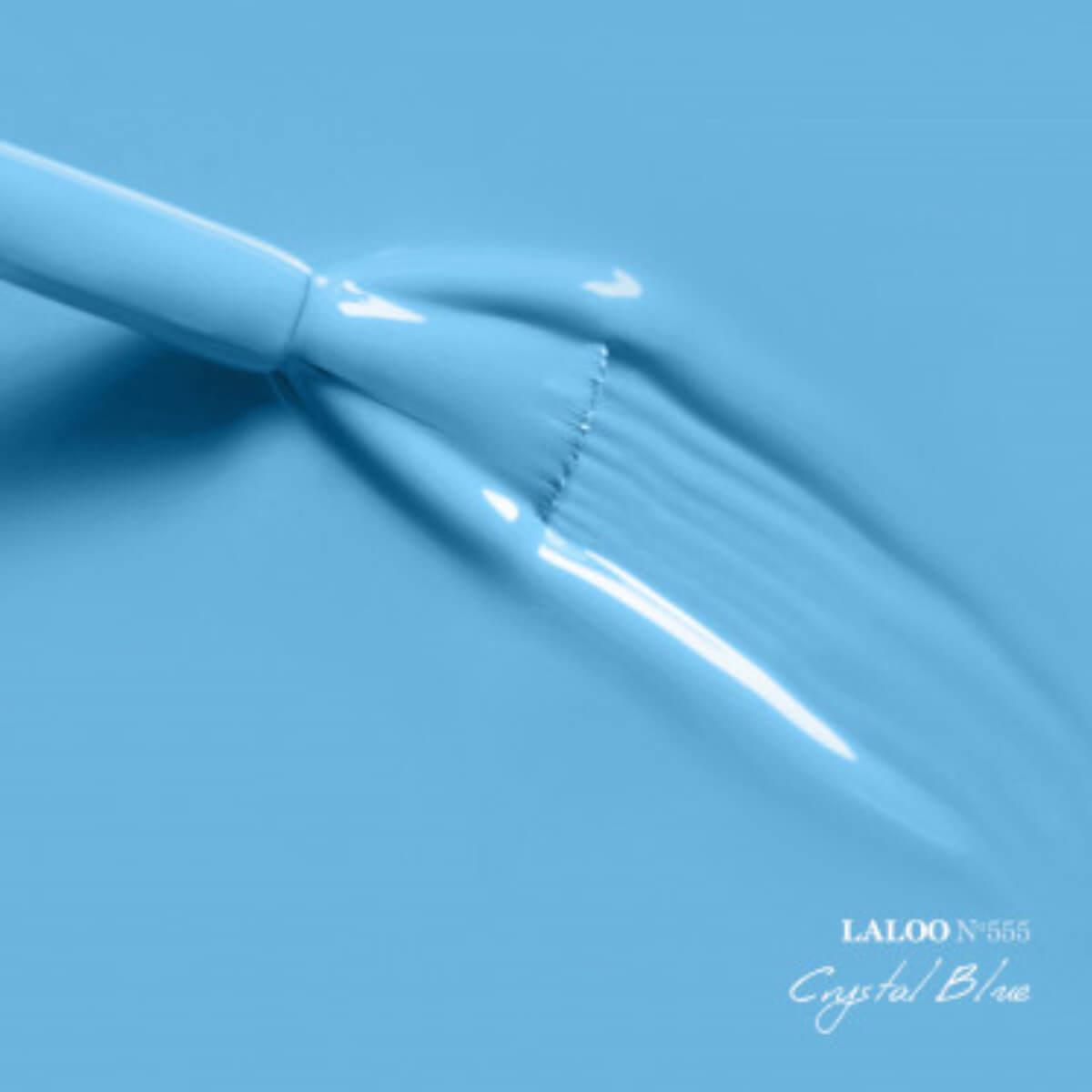 Ημιμόνιμο Βερνίκι 555 Crystal Blue Laloo 15ml