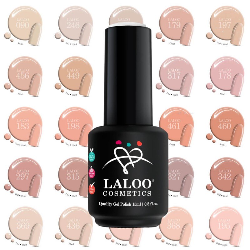 Ημιμόνιμο βερνίκι Bare Tones 15ml Laloo