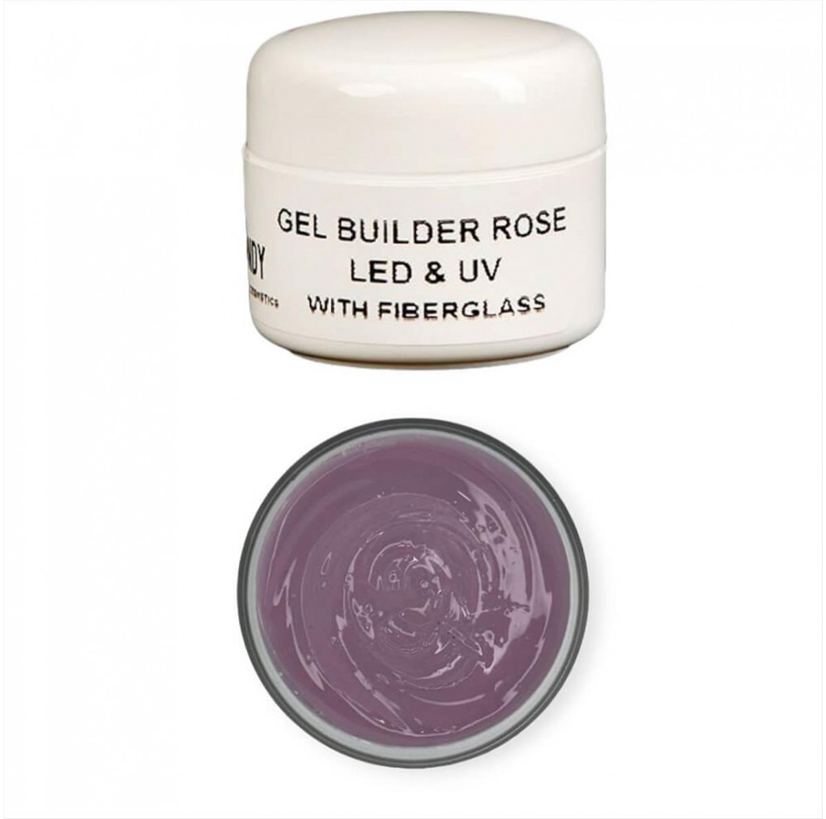 Builder Rose LED & UV Gel  With Fiberglass Trendy 30ml