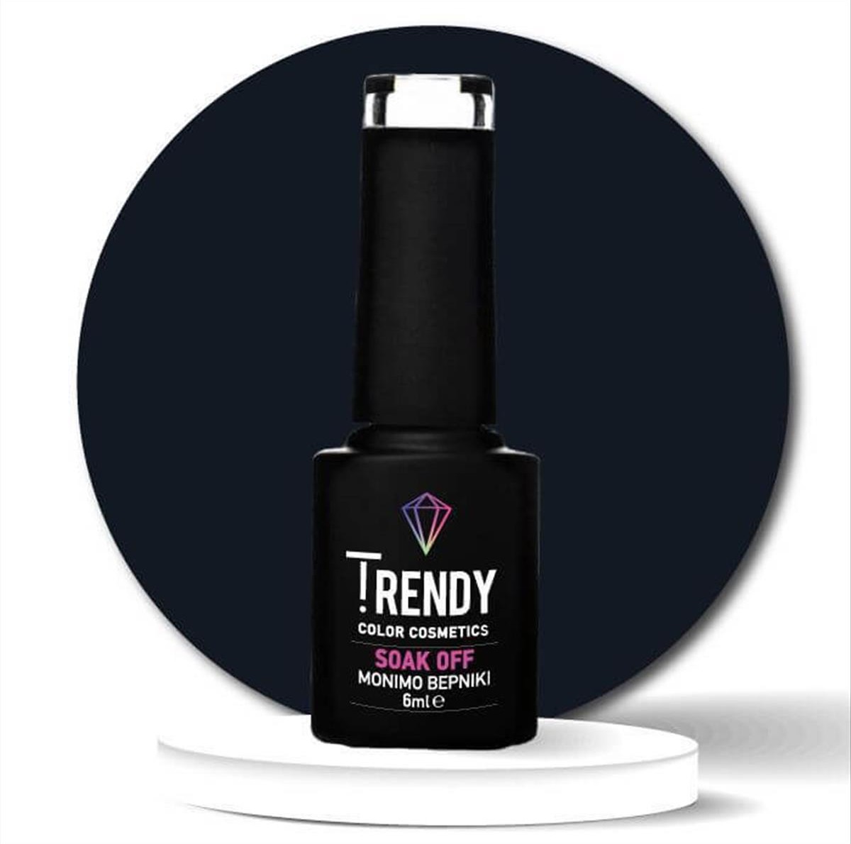 Ημιμόνιμο Βερνίκι Trendy Soak Off No34 Blue Black 6ml