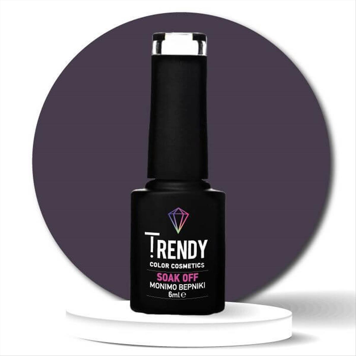 Ημιμόνιμο Βερνίκι Trendy Soak Off No85 Gray Purple 6ml