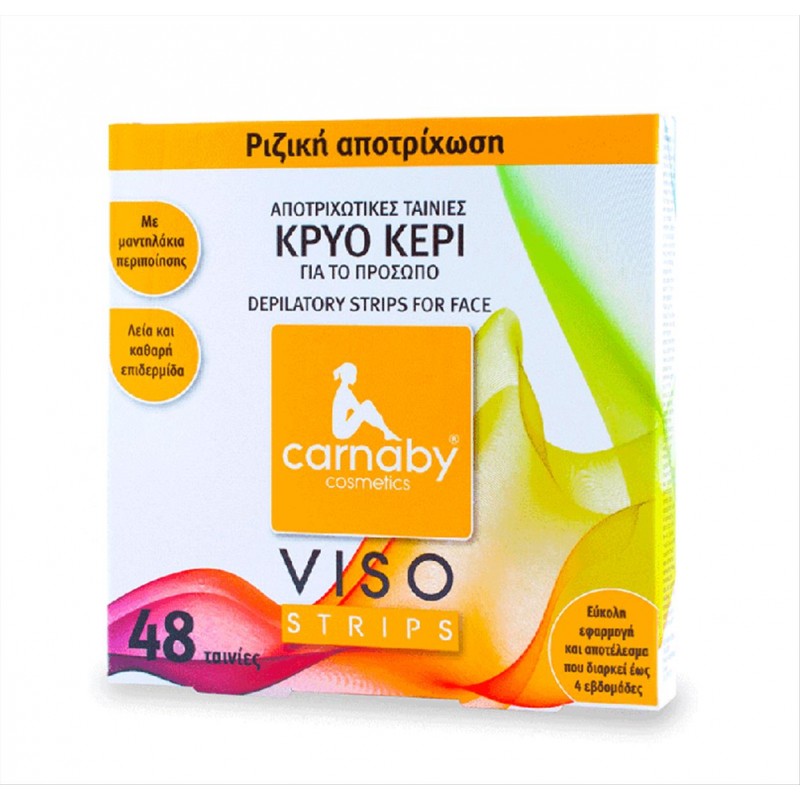 Carnaby Viso Depilatory Tapes Cold wax for Face 48pcs