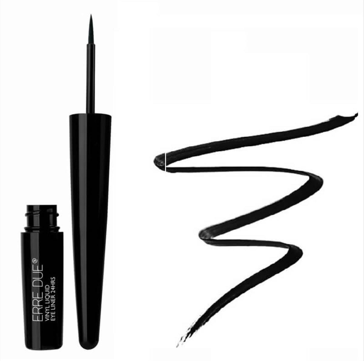 Erre Due Vinyl Liquid Eye Liner 24hrs Black Leather 01