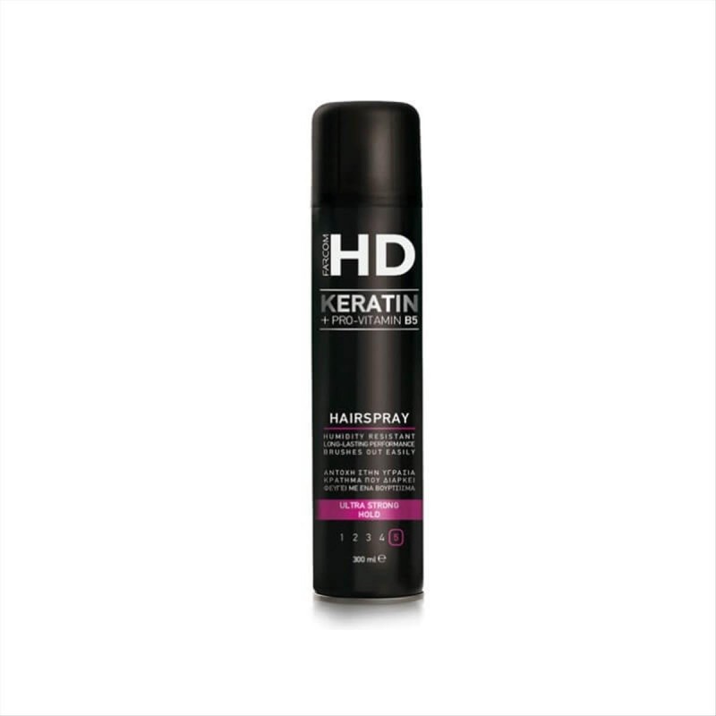 Hairspray HD Keratin Pro Ultra Strong 300ml