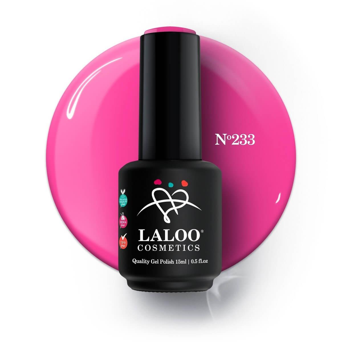 Ημιμόνιμο Βερνίκι 233 Φούξια πολύ ανοιχτό neon Laloo 15ml Ημιμόνιμο Βερνίκι 233 Φούξια πολύ ανοιχτό neon Laloo 15ml