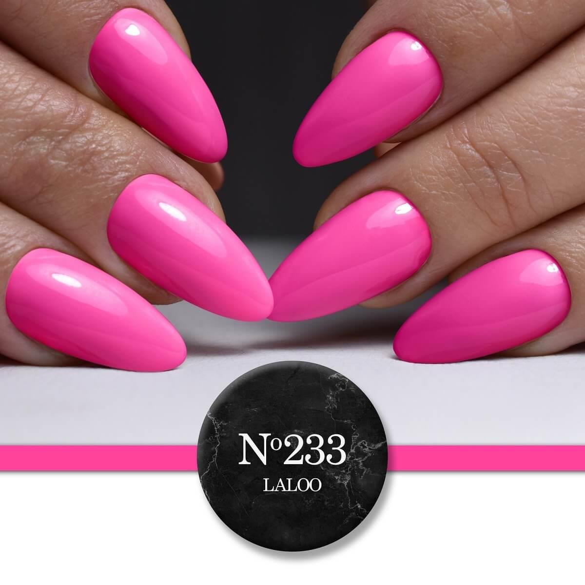 Ημιμόνιμο Βερνίκι 233 Φούξια πολύ ανοιχτό neon Laloo 15ml Ημιμόνιμο Βερνίκι 233 Φούξια πολύ ανοιχτό neon Laloo 15ml