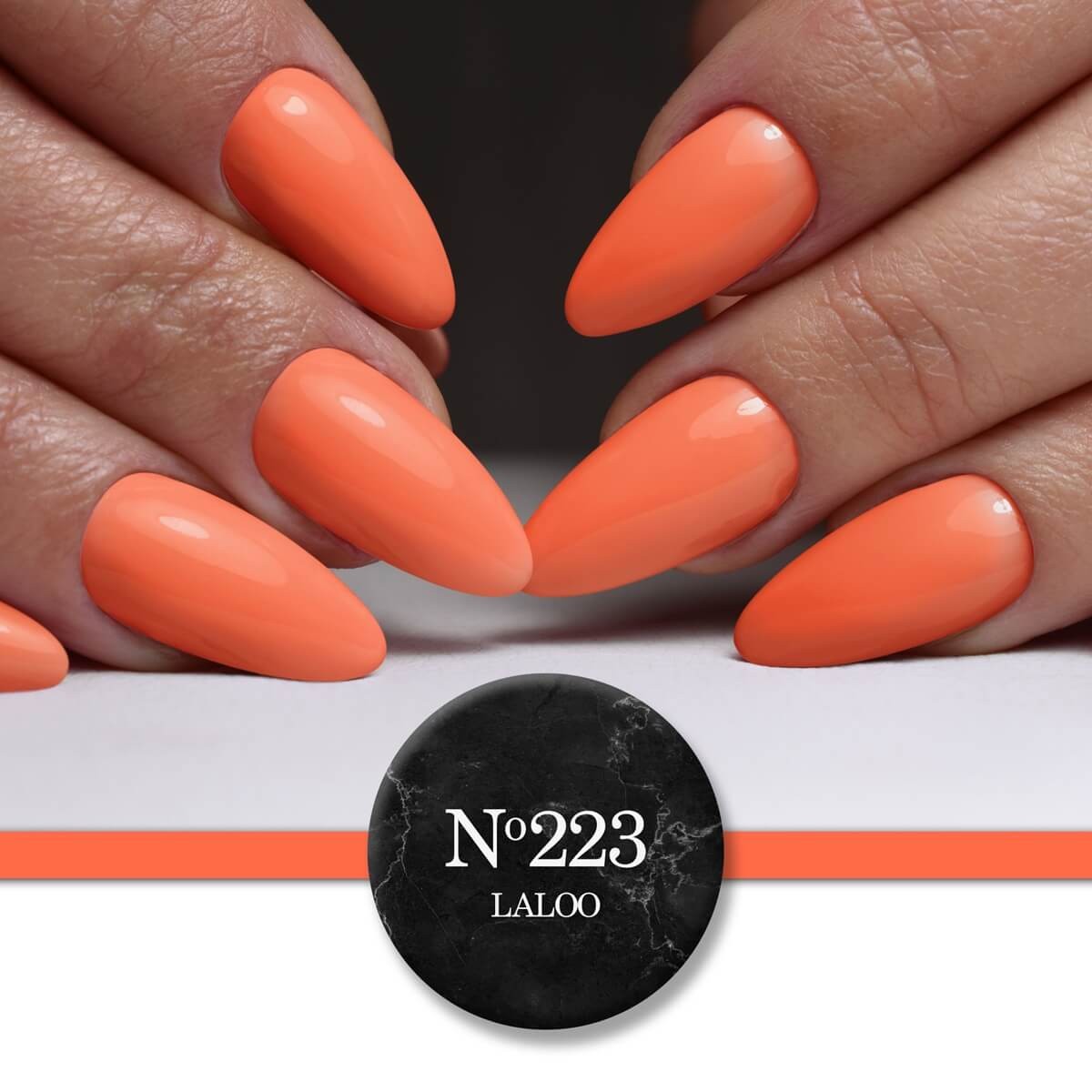 Ημιμόνιμο Βερνίκι 223 Κοραλί πορτοκαλίζει neon Laloo 15ml Ημιμόνιμο Βερνίκι 223 Κοραλί πορτοκαλίζει neon Laloo 15ml