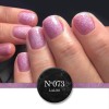 Semi-permanent Nail Polish 073 Pink Glitter Holographic Laloo 15ml