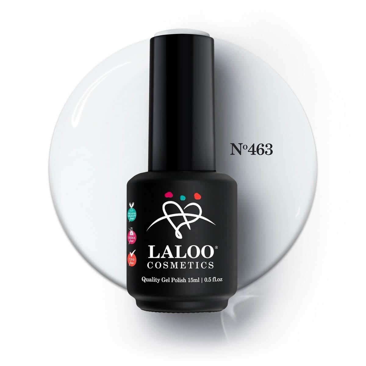 Semi-permanent Nail Polish 463 White French Base (ice translucent) Laloo 15ml