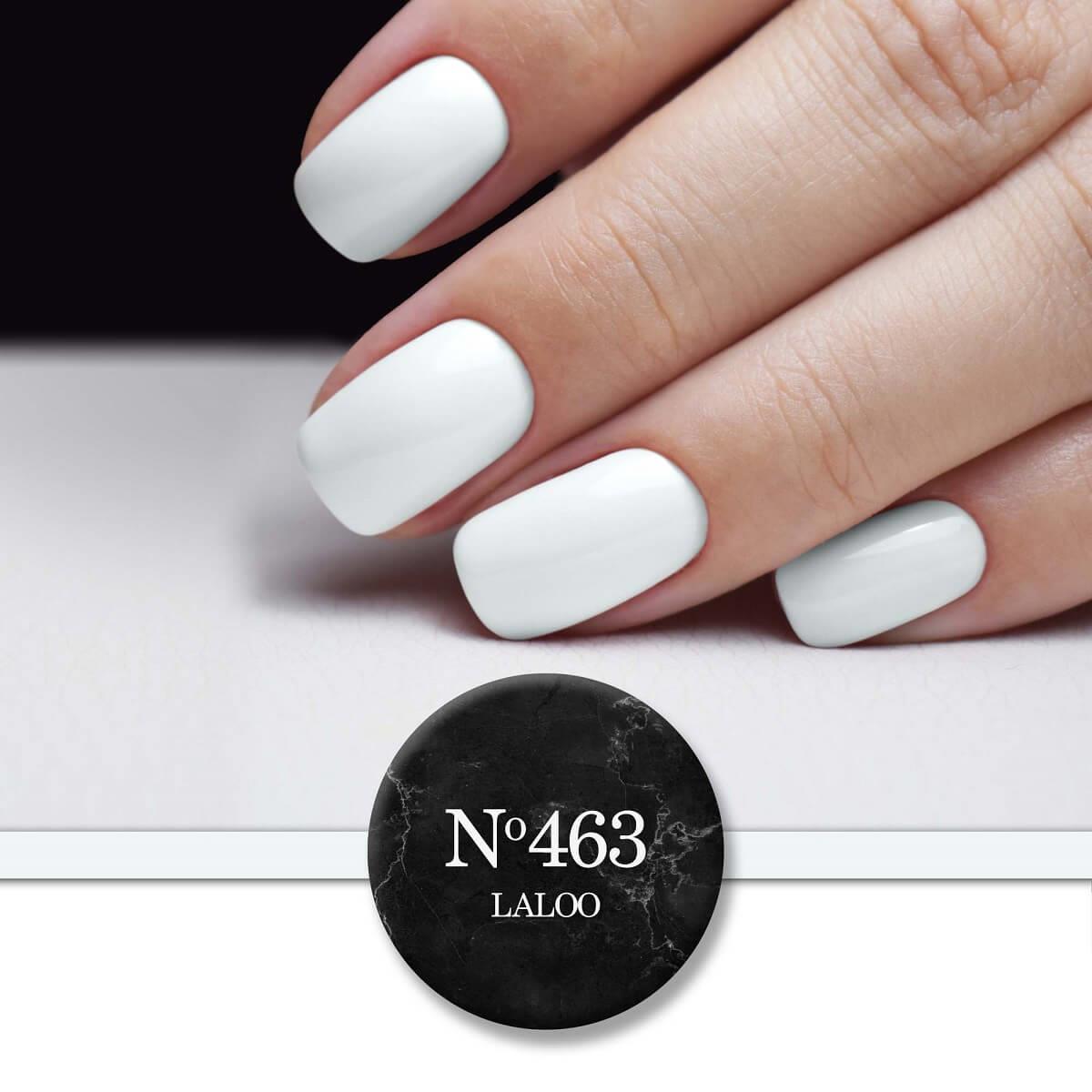 Semi-permanent Nail Polish 463 White French Base (ice translucent) Laloo 15ml