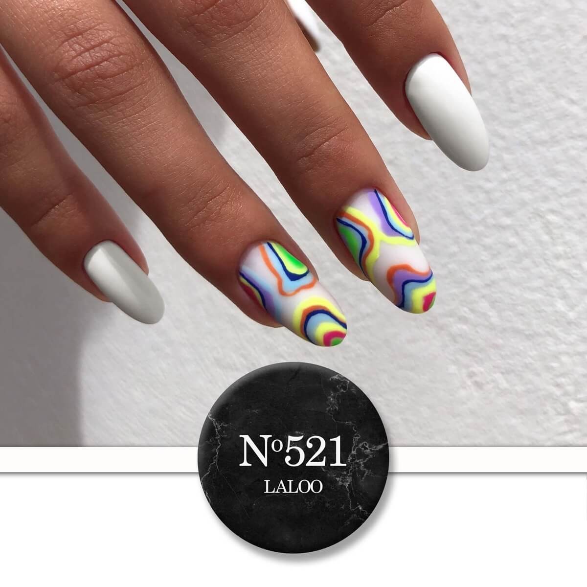 Semi-permanent Nail Polish 521 French White Laloo 15ml