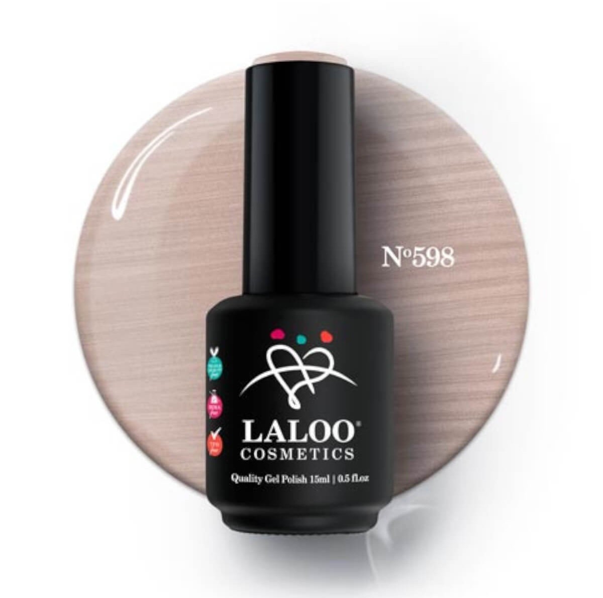 Semi-permanent Nail Polish 598 Sandstone Pearl Laloo 15ml