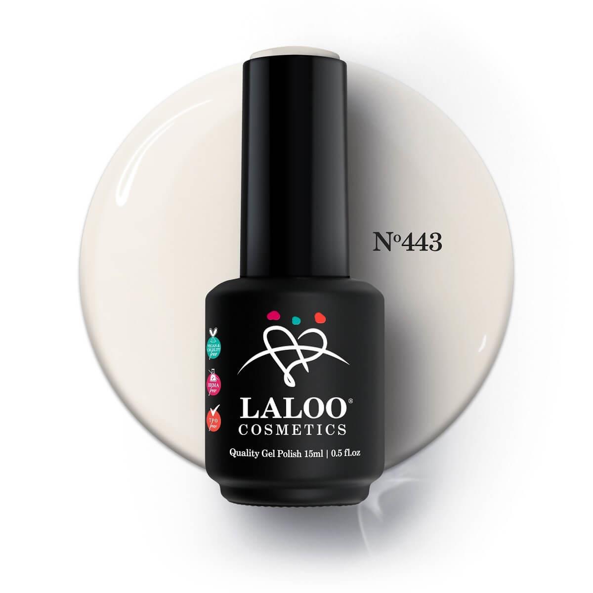Semi-permanent Nail Polish 443 White (broken) slightly salmon Laloo 15ml
