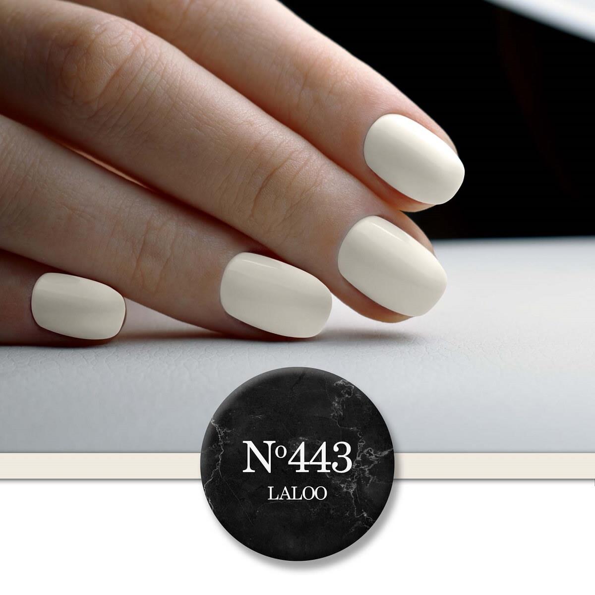 Semi-permanent Nail Polish 443 White (broken) slightly salmon Laloo 15ml