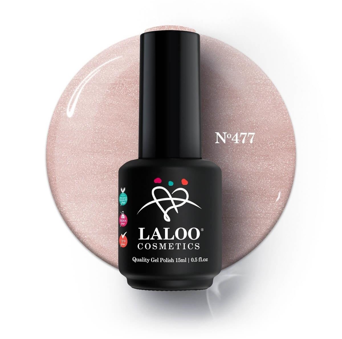 Ημιμόνιμο Βερνίκι 477 Shimmer Laloo 15ml