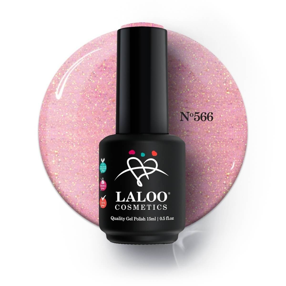 Semi-permanent Nail Polish 566 To the moon and back Laloo 15ml