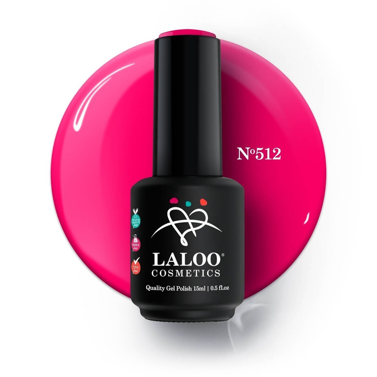 Ημιμόνιμο Βερνίκι 512 Κοραλοφούξια Νέον Laloo 15ml Ημιμόνιμο Βερνίκι 512 Κοραλοφούξια Νέον Laloo 15ml