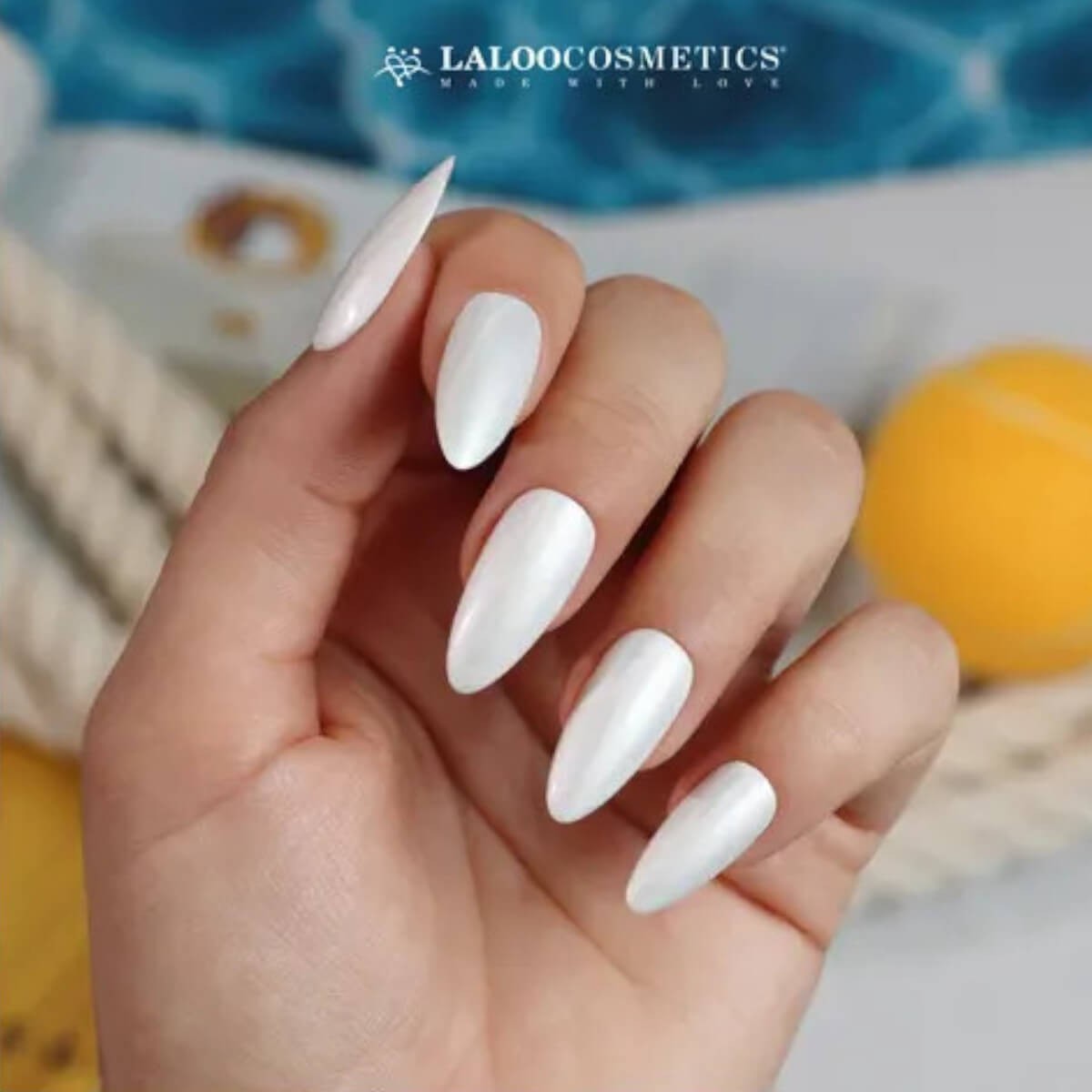 Semi-permanent Nail Polish 605 Pearl Splash Laloo 15ml