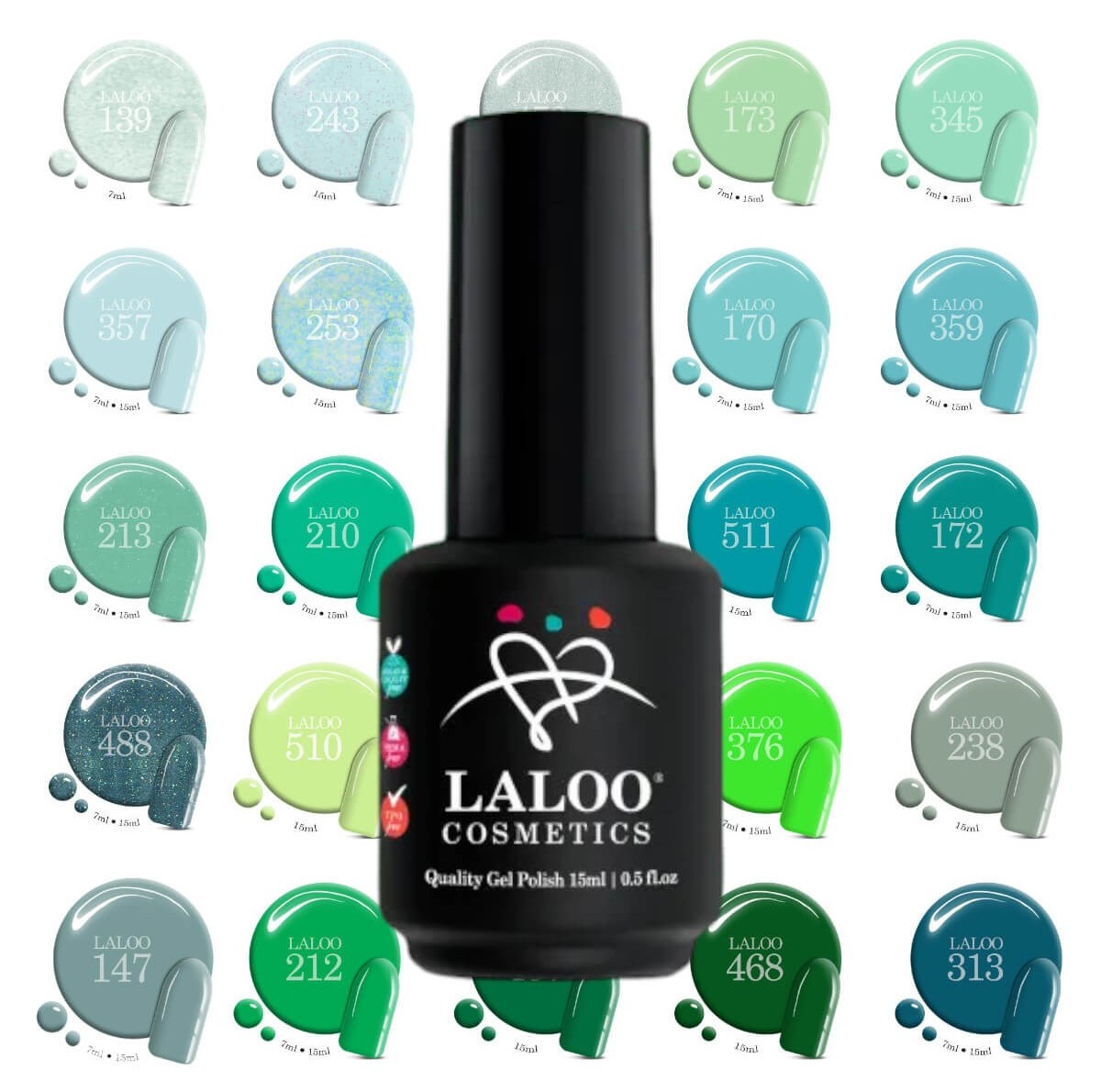 Ημιμόνιμο Βερνίκι Lime Twist Laloo 15ml