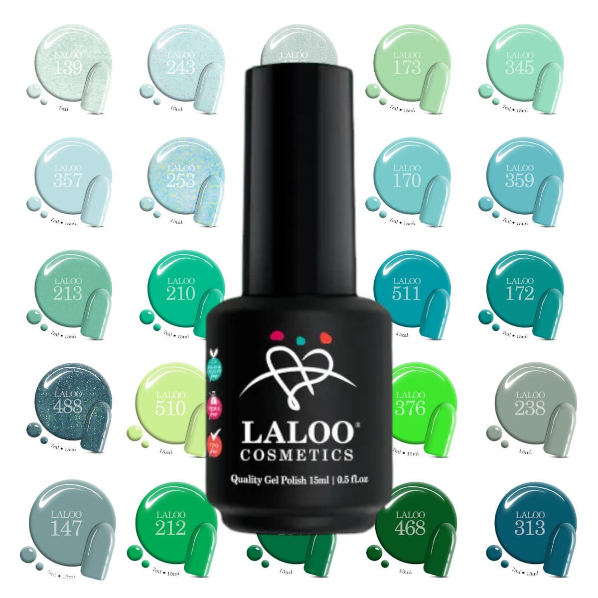 Ημιμόνιμο Βερνίκι Lime Twist Laloo 15ml
