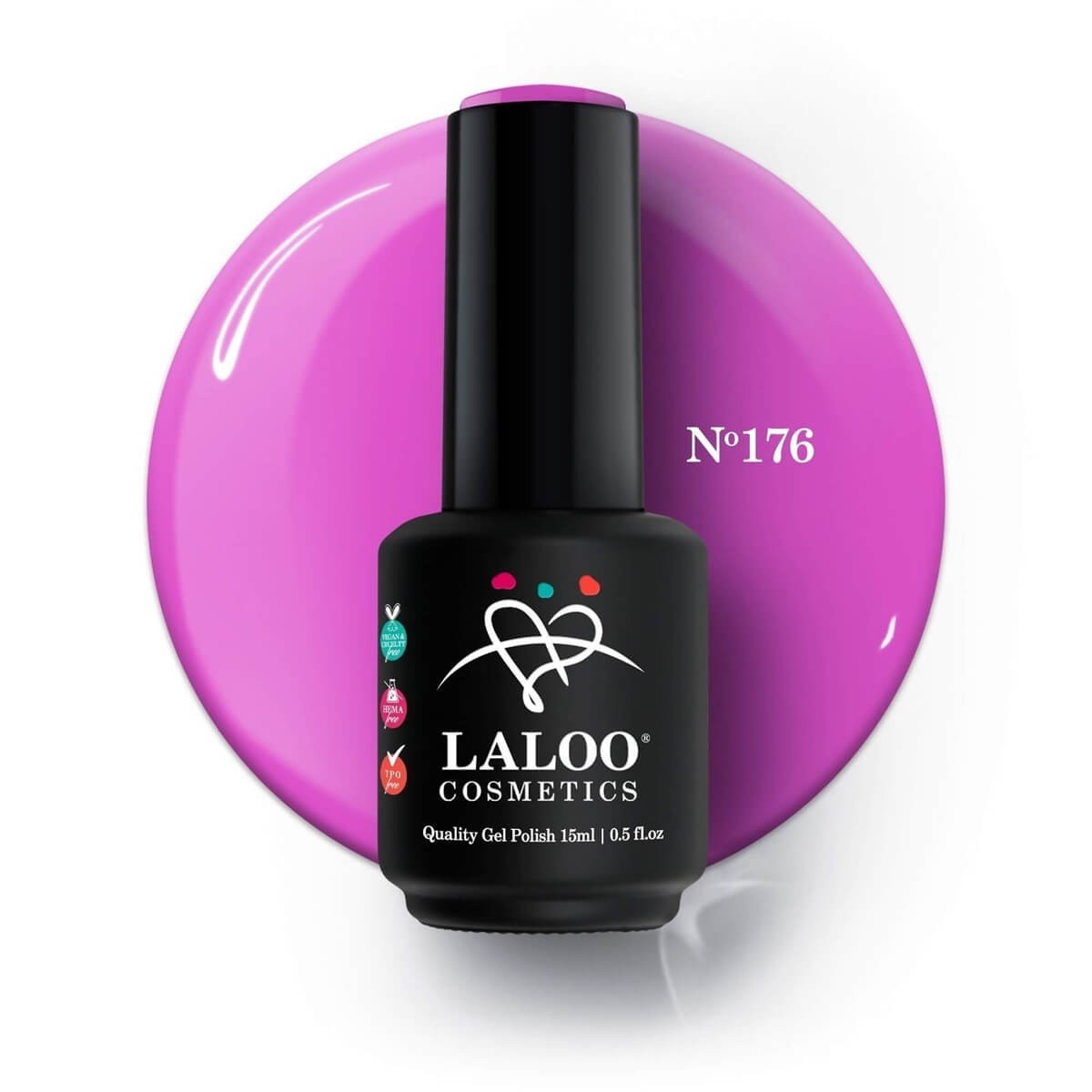 Ημιμόνιμο Βερνίκι 176 Βιολετί Laloo 15ml