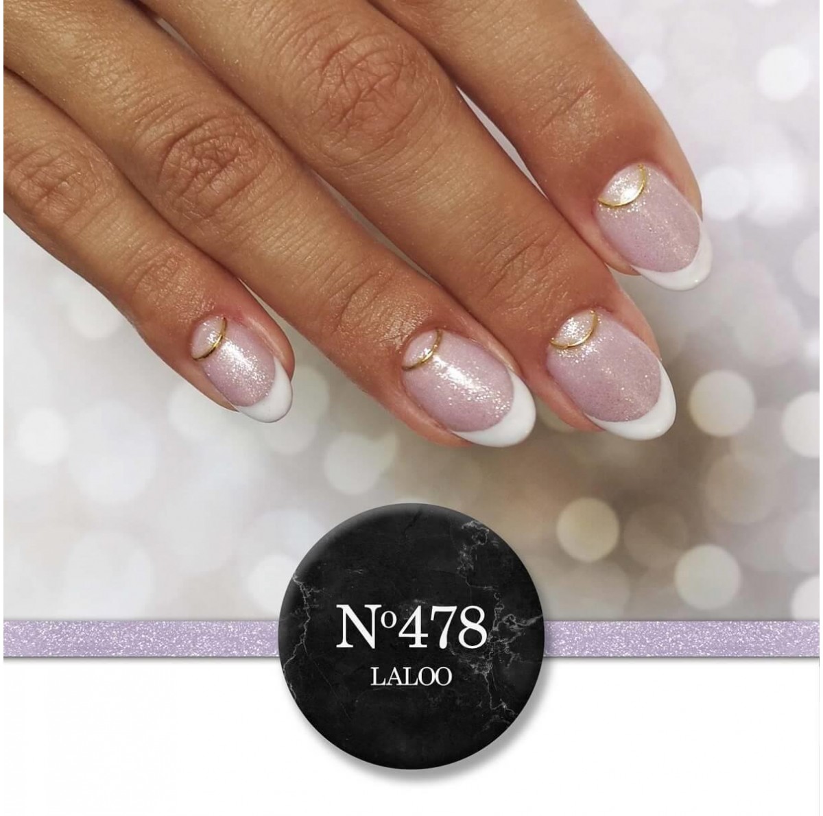 Semi-permanent Nail Polish 478 Shimmer Laloo 15ml