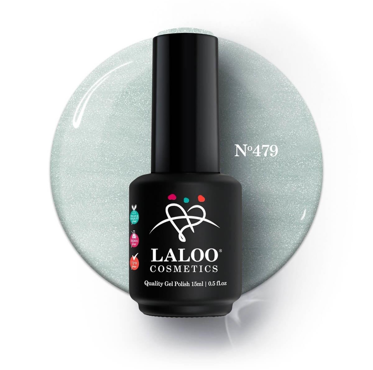 Semi-permanent Nail Polish 479 Shimmer Laloo 15ml
