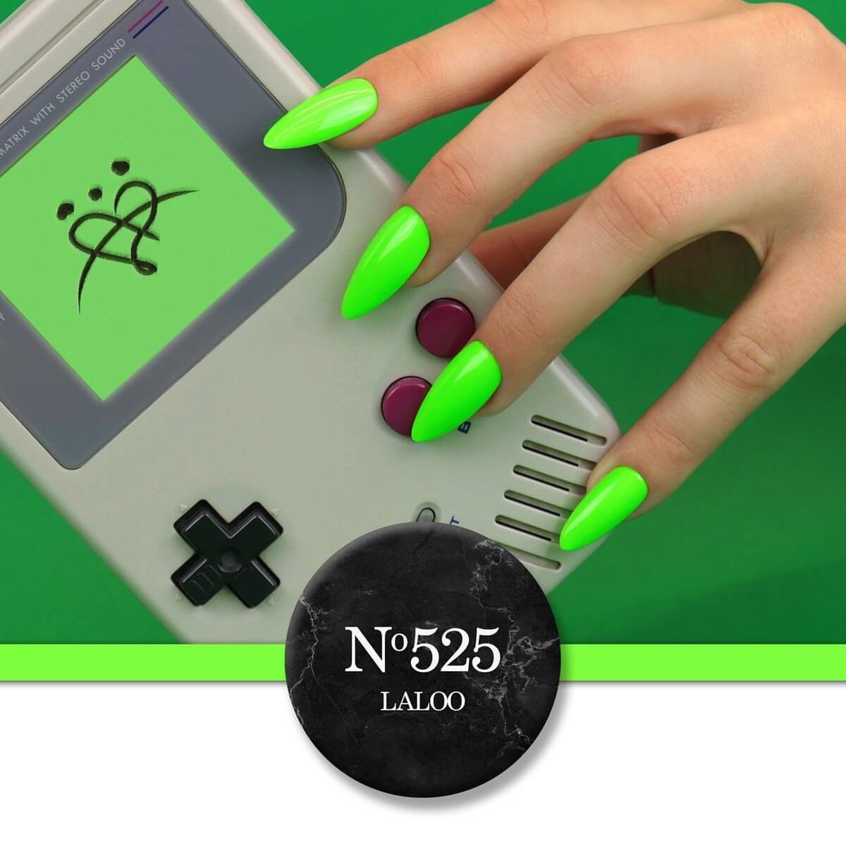 Ημιμόνιμο Βερνίκι 525 Laser Green Laloo 15ml