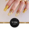 Semi-permanent Nail Polish 296 Gold glitter fine grain Laloo 15ml