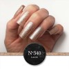 Ημιμόνιμο Βερνίκι 340 Bronze χρυσό με ψιλό glitter Laloo 15ml