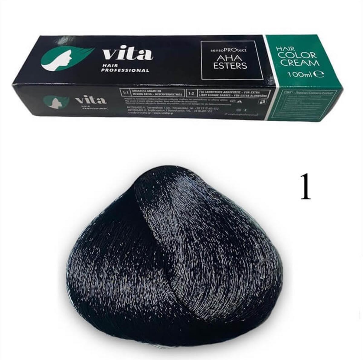 Vita Hair Dye Color 1 - 100 ml