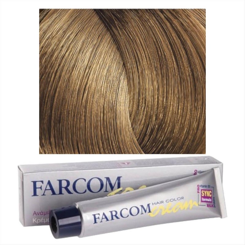 Βαφή μαλλιών 8 ξανθό ανοιχτό 60ml Farcom