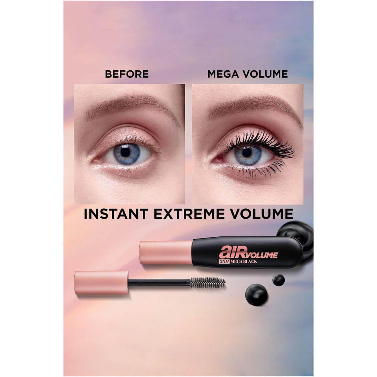 Μάσκαρα L'oreal Air Volume 30h Mega Black 9ml Μάσκαρα L'oreal Air Volume 30h Mega Black 9ml