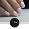 Semi-permanent Nail Polish 244 Pink-Nude with fuchsia pigment, light blue, white 15ml