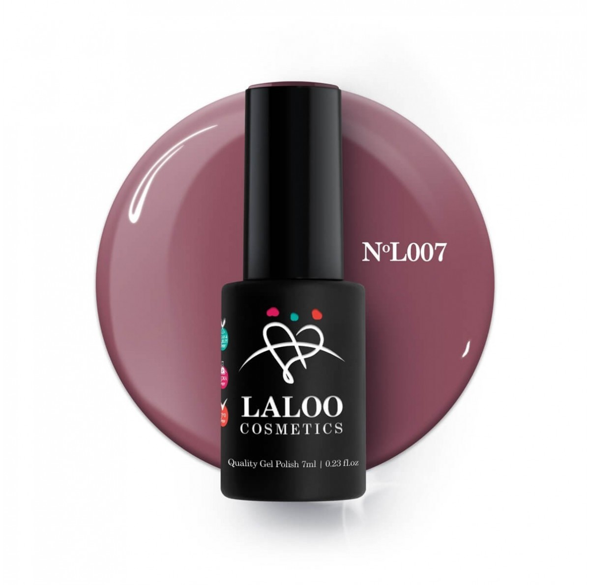 Ημιμόνιμο Βερνίκι L007 Σάπιο μήλο Laloo 7ml