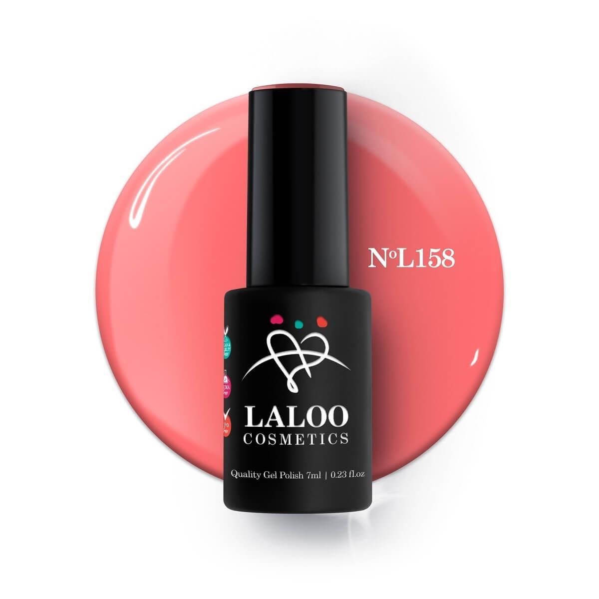 Semi-permanent Nail Polish 158 Bright Neon Pink Laloo 7ml
