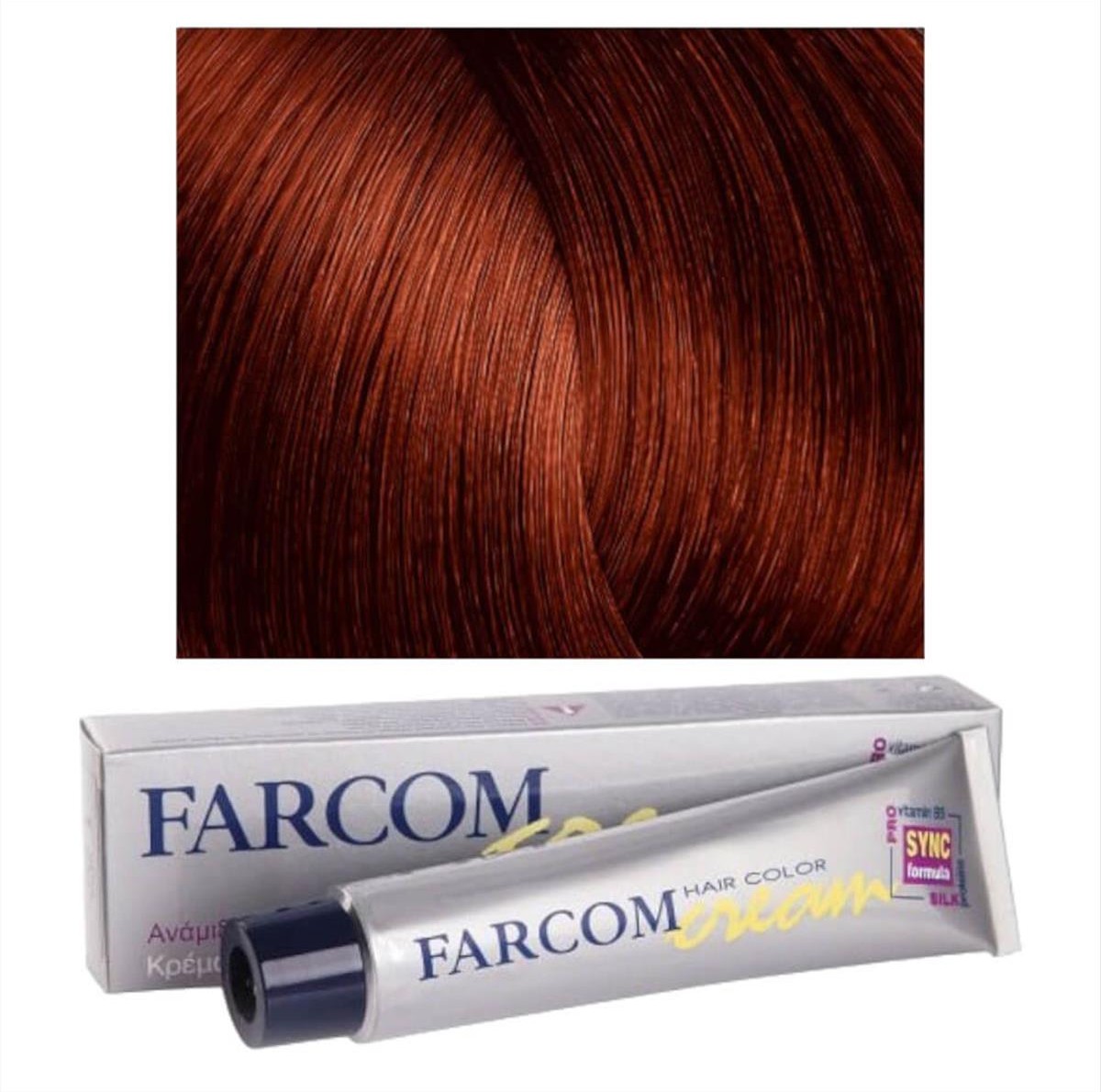 Hair dye 77 copper iridescent blonde 60ml Farcom