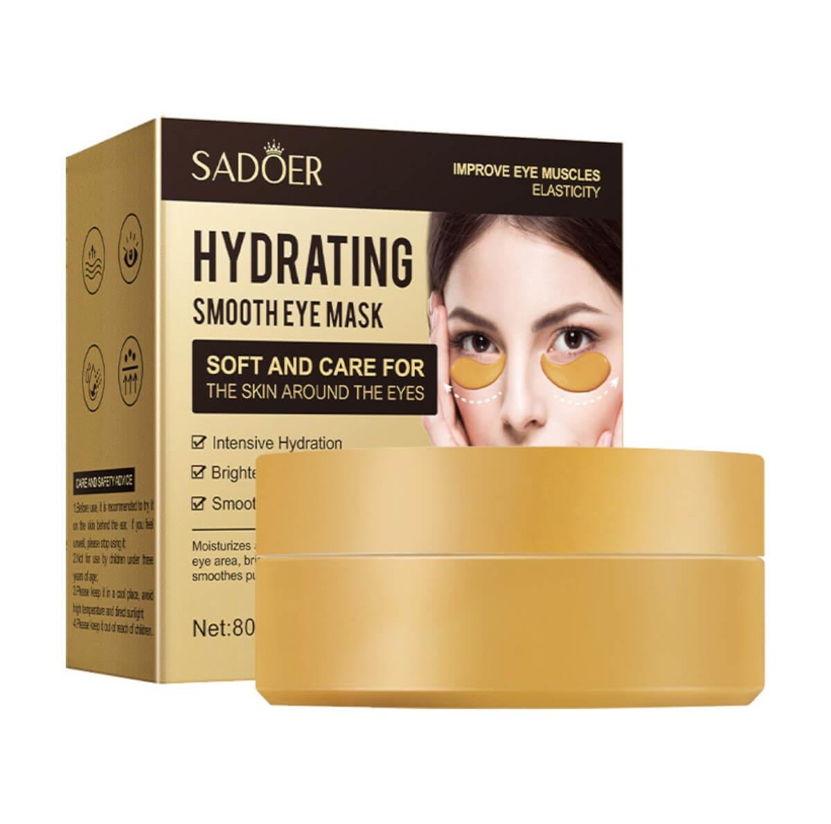 Hydrating Smooth Eye Mask Sadoer 60pcs