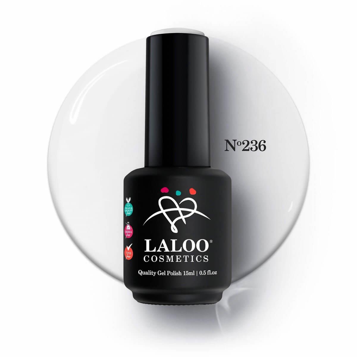 Semi-permanent Nail Polish 236 Milky White (French base) Laloo 15ml