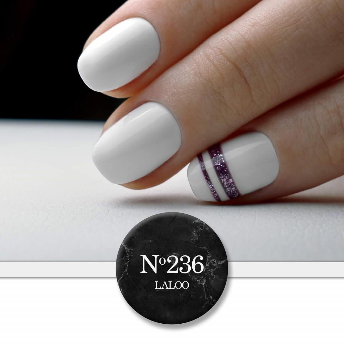 Semi-permanent Nail Polish 236 Milky White (French base) Laloo 15ml