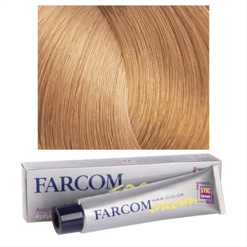 Βαφή μαλλιών 85 ξανθό πολύ ανοιχτό χρυσαφί 60ml Farcom