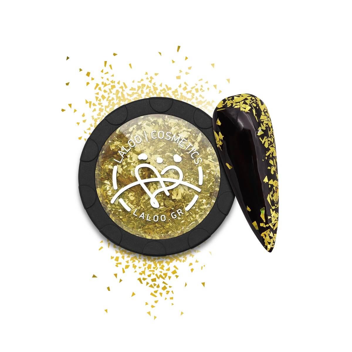 Metallic Flakes Laloo Νο.01 Gold