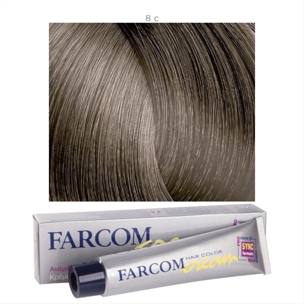 Hair Color Cream Farcom N 8c -60ml