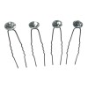 Decorative Rhinestone Hairpins 4pcs